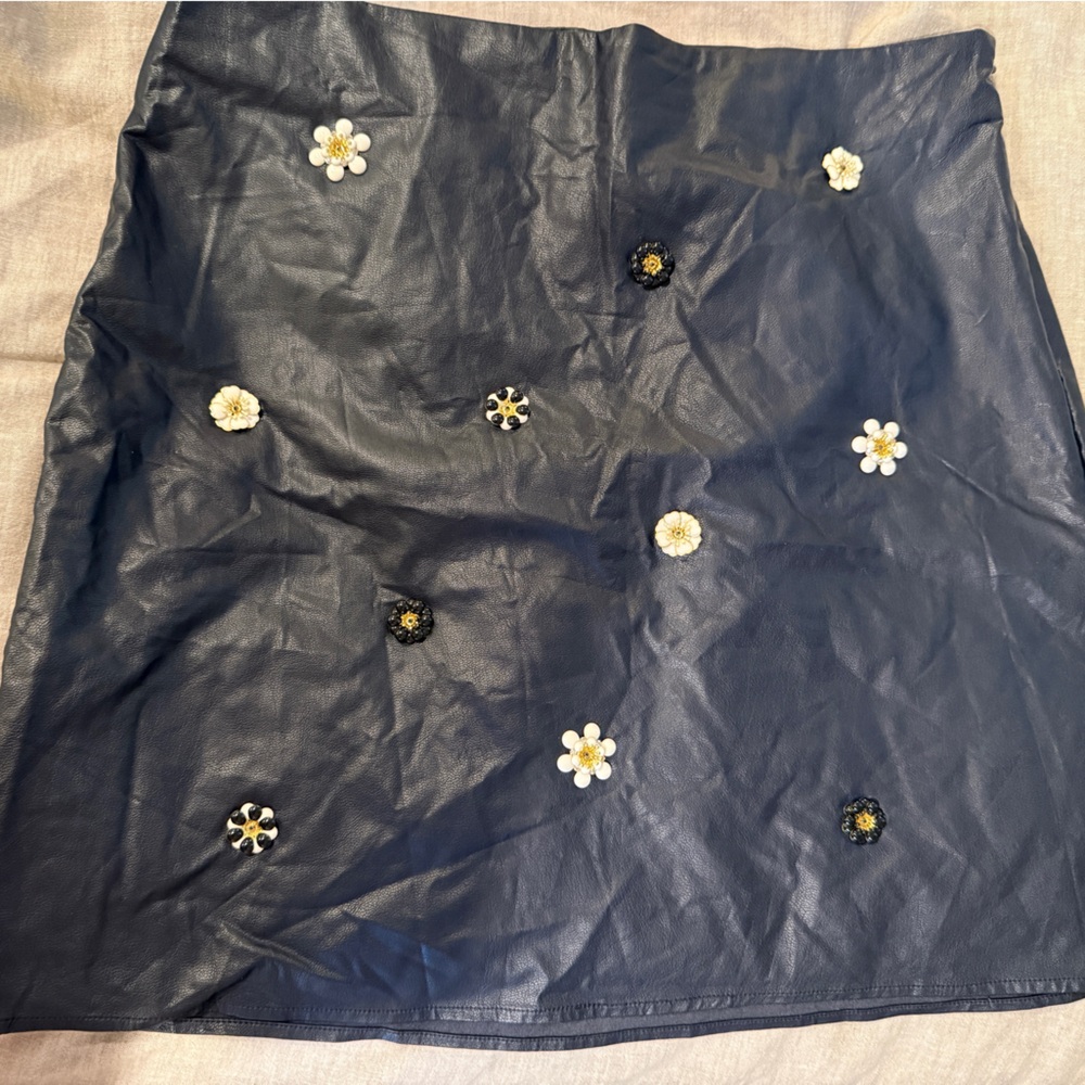Blue Embellished Women's Skirt